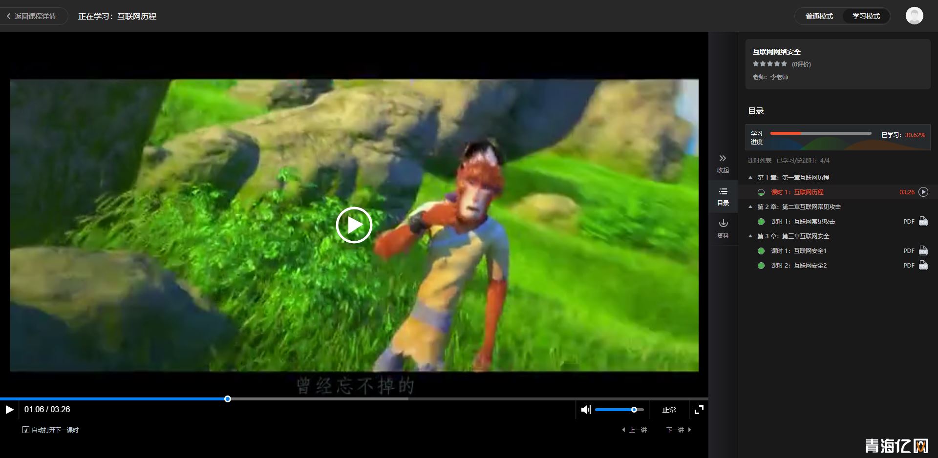 【签约】青海某职业学院内网课程学习平台 第 7 张